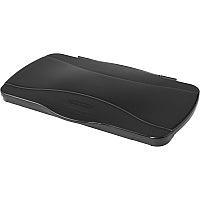 Rubbermaid Commercial Slim Jim Hinged Waste Container Lids Rectangular - Black - 4 / Carton (267400BKCT)