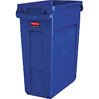 Rubbermaid Commercial Slim Jim Vented Container 16 gal Capacity - Rectangular - Durable, Vented, Sturdy, Weather Resistant, Handle, Lightweight - 25