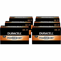 Duracell Coppertop Alkaline AA Battery Boxes of 24 For Multipurpose - AA - 24/Box - 6 / Carton (01501CT)