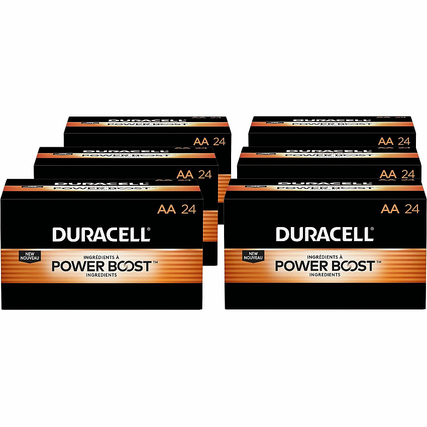 Duracell Coppertop Alkaline AA Battery Boxes of 24 For Multipurpose - AA - 24/Box - 6 / Carton (01501CT)