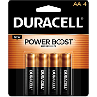 Duracell Coppertop Alkaline AA Battery 4-Packs For Multipurpose - AA - 1.5 V DC - 4/Pack - 56 / Carton (MN1500B4ZCT)