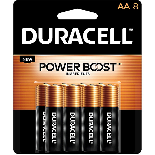 Duracell Coppertop Alkaline AA Battery 8-Packs For Multipurpose - AA - 1.5 V DC - 8/Pack - 48 / Carton (MN1500B8ZCT)
