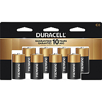 Duracell Coppertop Alkaline C Battery 8-Packs For Multipurpose - C - 1.5 V DC - 8/Pack - 12 / Carton (MN14RT8ZCT)