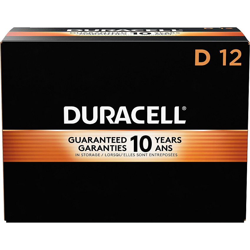 Duracell Coppertop Alkaline D Battery Boxes of 12 For Multipurpose - D - 12/Box - 6 / Carton (01301CT)