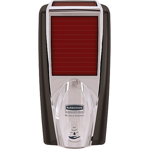 Rubbermaid Commercial LumeCell AutoFoam Dispensers Automatic - 1.16 quart Capacity - Touch-free - Black, Chrome - 10 / Carton (1980826CT)