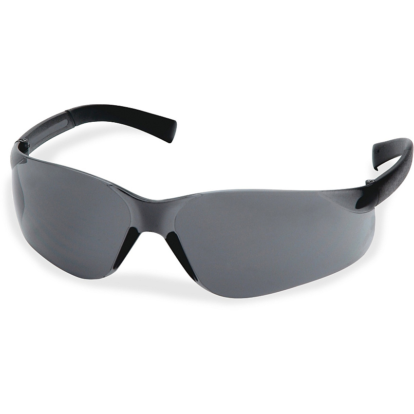 ProGuard Fit 821 Safety Glasses w/Rubber Temple Tips Size Small - Ultraviolet, Impact, Fog, UVA, UVB, Eye Protection - Gray Lens - Gray Frame - Adjustable Nose-piece, Comfortable, Non-Slip Temple, Wraparound Lens, Adjustable Nose-piece, Soft - (8212001CT)