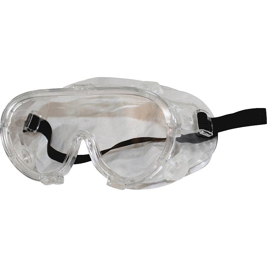 ProGuard Classic 808 Series Safety Goggles Universal - Ultraviolet, Splash, Impact, Chemical, Eye, Chemical Protection - Polyvinyl Chloride (PVC) - Clear - Anti-fog, High Visibility, Adjustable, Elastic Headband, Lightweight, Comfortable, Durable (7321CT)