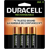 Duracell StayCharged AA Rechargeable Battery 4-Packs For General Purpose, Gaming Controller, Flashlight, Monitoring Device - Battery Rechargeable - AA - 4/Pack - 24 / Carton (NLAA4BCDCT)