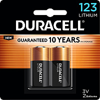 Duracell Lithium Photo Battery 2-Packs For Camera, Photo Equipment - 3 V DC - 2/Pack - 36 / Carton (DL123AB2CT)