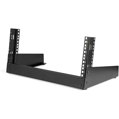 StarTech 4U 19" Desktop Open Frame Rack - 2-Post Free-Standing Network Rack - Switch/Patch Panel/Router/Data/AV/IT/Computer Equipment (RK4OD)