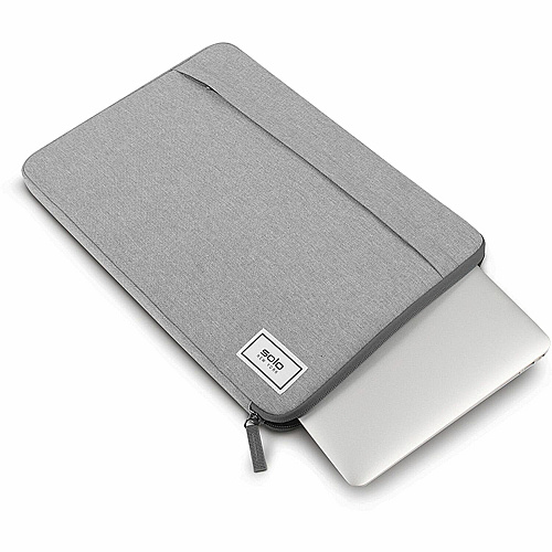 Solo Focus Carrying Case (Sleeve) for 15.6" Notebook - Gray Bump Resistant, Damage Resistant - 11.3" Height x 16.3" Width x 1" Depth - 1 Each (UBN10510)
