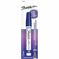 Sharpie Oil-Based Paint Markers Medium Marker Point - Blue Ink - Oil Based - Metal Barrel - 1 / Pack (1875039)