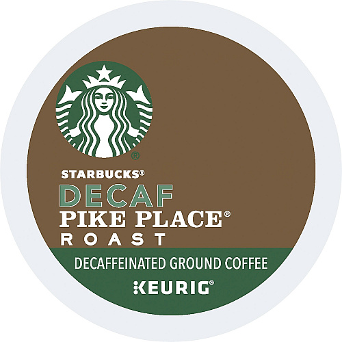 Starbucks K-Cup Decaf Pike Place Roast Coffee K-Cup - Pike Place Roast - Decaffeinated - 24 / Box (12434952)