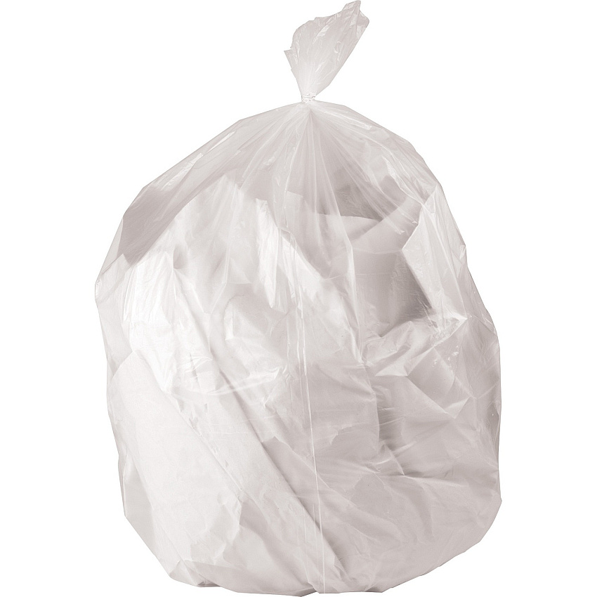 Genuine Joe Strong Economical Trash Bags 56 gal Capacity - 48" Length x 43" Width x 0.87 mil (22 Micron) Thickness - Clear - Resin - Waste Disposal - 150 / Carton (GJO02858)