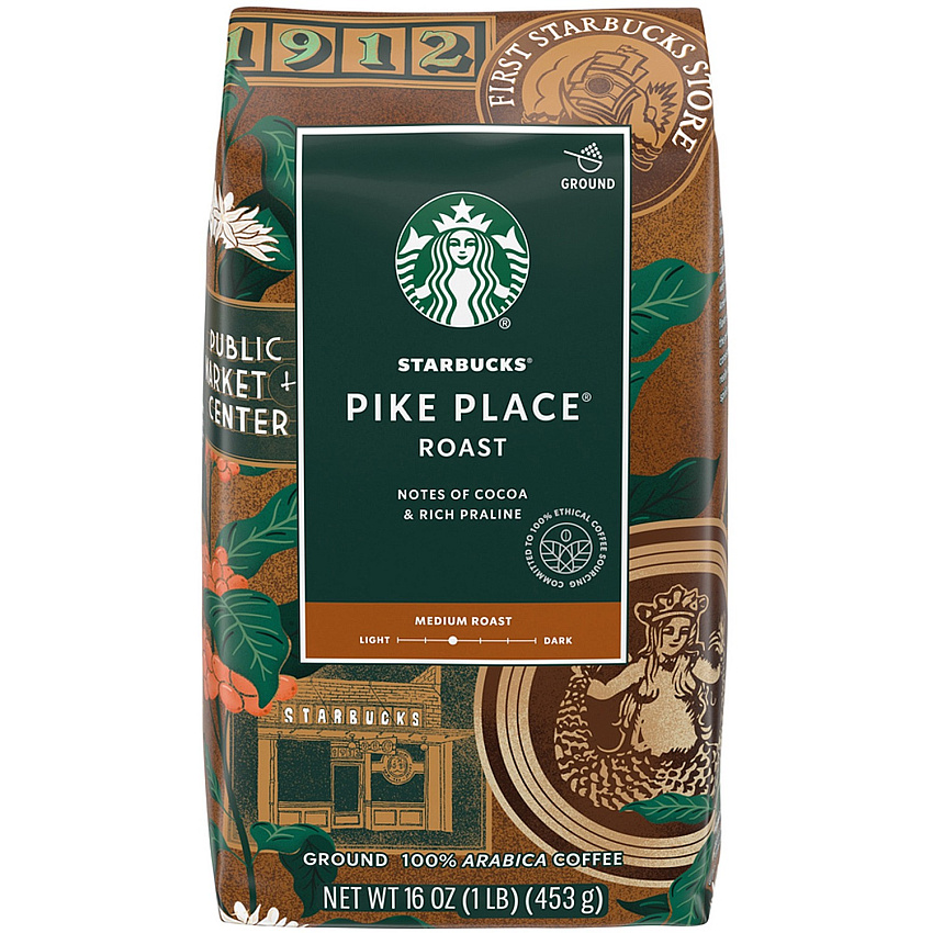 Starbucks Pike Place Coffee Medium - 16 oz - Pike Place - 1 Each (12411954)