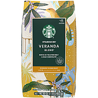 Starbucks Ground Veranda Blend Coffee Blonde - 16 oz Per Bag - Ground - Veranda Blend - 1 Each (12413968)