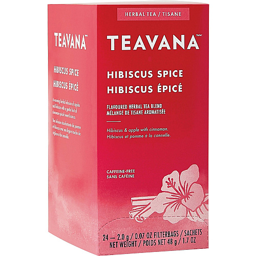 Starbucks Teavana Hibiscus Spice Herbal Tea Bag 1.7 oz - 24 / Box (12421607)