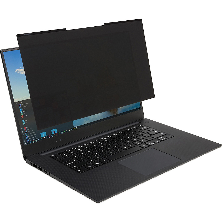 Kensington MagPro 14.0" Laptop Privacy Screen with Magnetic Strip Black For 14" Widescreen LCD Notebook - 16:9 - Scratch Resistant, Damage Resistant, Fingerprint Resistant - Polyethylene Terephthalate (PET) - Anti-glare - 1 Each - TAA Compliant (K58352WW)
