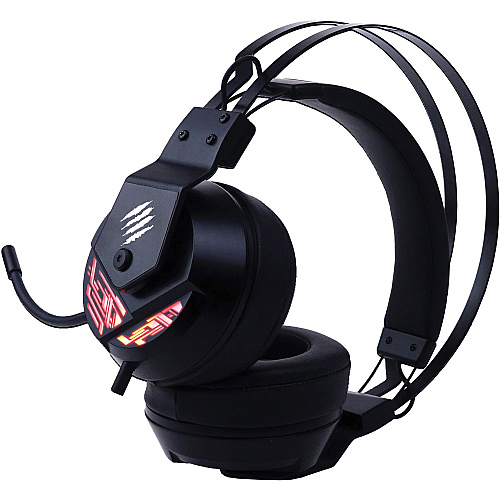 Mad Catz The Authentic F.R.E.Q. 4 Gaming Headset, Black Stereo - USB - Wired - Over-the-head - Binaural - Circumaural - Omni-directional, Noise Cancelling Microphone - Black (AF13C2INBL00)