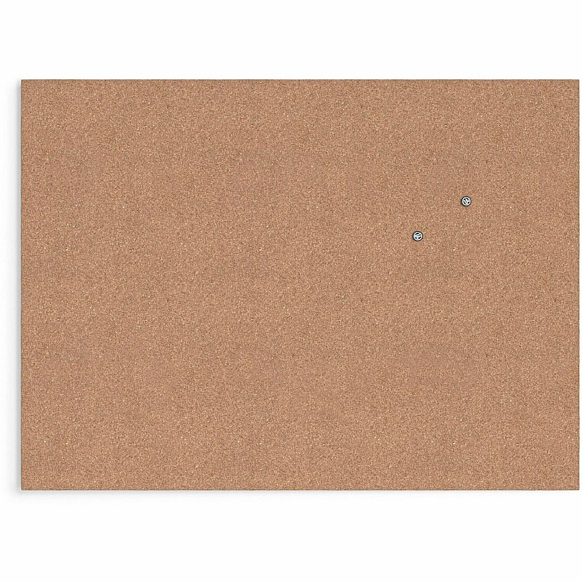 U Brands Cork Canvas Bulletin Board 18" Board Height x 24" Board Width - Natural Cork Surface - Self-healing, Durable, Mounting System, Tackable, Frameless - 1 Each (2873U0001)