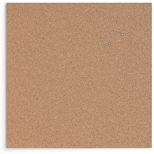 U Brands Cork Canvas Bulletin Board 24" Board Height x 24" Board Width - Natural Cork Surface - Self-healing, Durable, Mounting System, Tackable, Frameless - 1 Each (2874U0001)