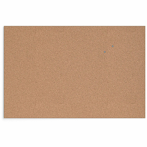 U Brands Cork Canvas Bulletin Board 24" Board Height x 36" Board Width - Natural Cork Surface - Self-healing, Durable, Mounting System, Tackable, Frameless - 1 Each (2875U0001)