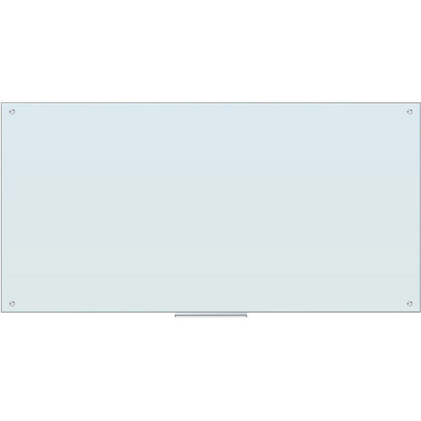 U Brands Magnetic Glass Dry Erase Board 72" (6 ft) Width x 36" (3 ft) Height - Frosted White Tempered Glass Surface - Rectangle - Horizontal/Vertical - Magnetic - 1 Each (2300U0001)