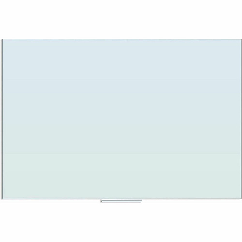U Brands Floating Glass Dry Erase Board 72" (6 ft) Width x 48" (4 ft) Height - Frosted White Tempered Glass Surface - Rectangle - Horizontal/Vertical - 1 Each (2780U0001)