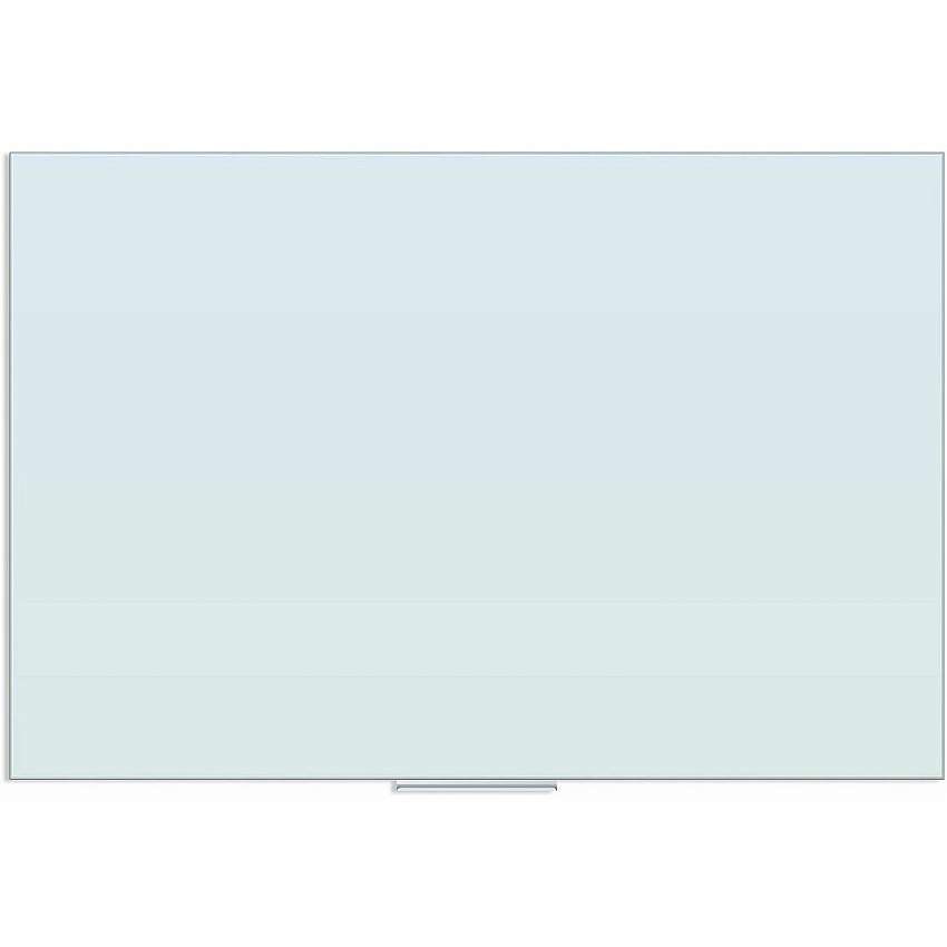 U Brands Floating Glass Dry Erase Board 72" (6 ft) Width x 48" (4 ft) Height - Frosted White Tempered Glass Surface - Rectangle - Horizontal/Vertical - 1 Each (2780U0001)