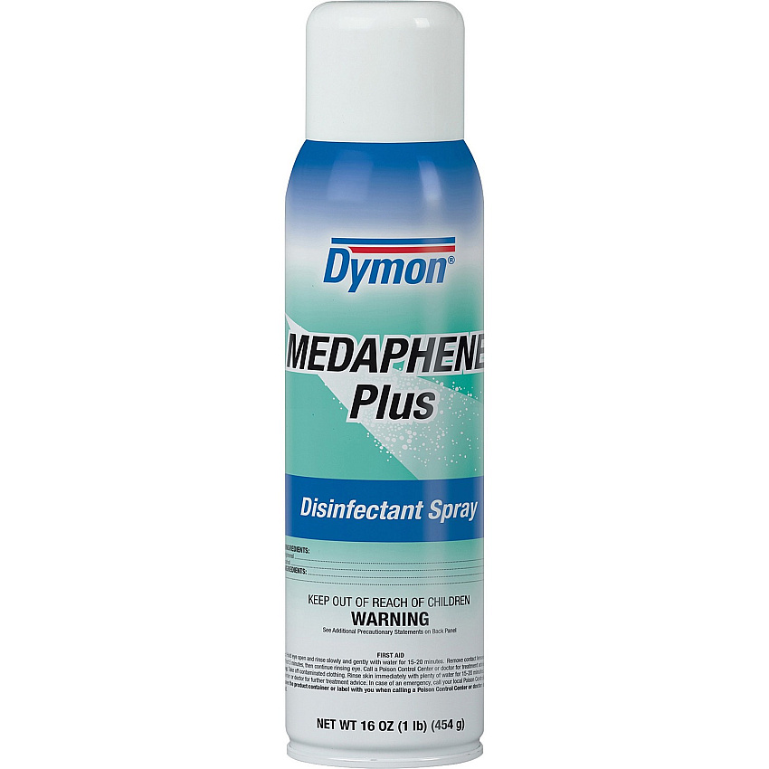 Dymon Medaphene Plus Disinfectant Spray 16 fl oz (0.5 quart) - Pleasant Scent - Aqua - 1 Each (35720)