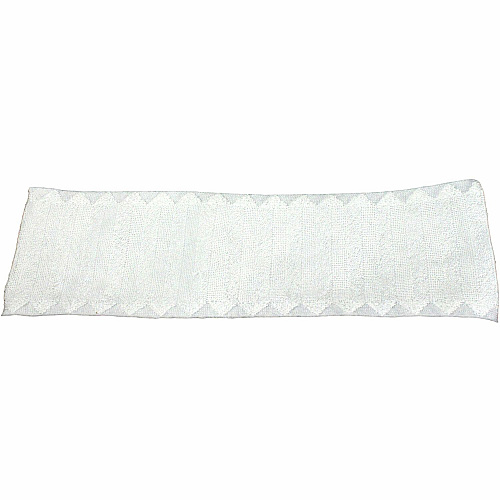 Genuine Joe Single-use Microfiber Pad 18.25" Height x 4.10" Width19.25" Length - Durable, Scratch-free - MicroFiber - White - 3/Pack - 3 / Carton (GJO03128)