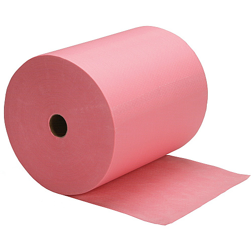 SKILCRAFT Industrial Shop Towels 10.75" x 10.75" - Red - Fiber Paper - Low Linting, Tear Resistant, Disposable - For Multi Surface, Multipurpose - 475 / Roll (4910668)