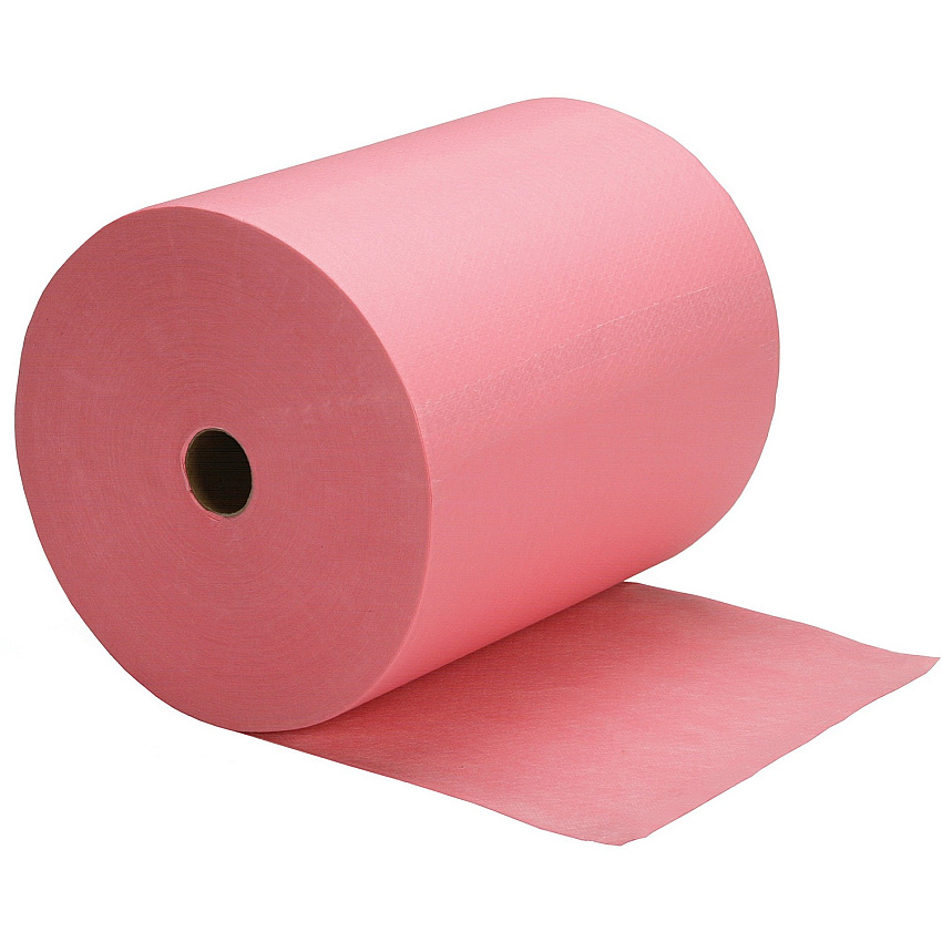 SKILCRAFT Industrial Shop Towels 10.75" x 10.75" - Red - Fiber Paper - Low Linting, Tear Resistant, Disposable - For Multi Surface, Multipurpose - 475 / Roll (4910668)