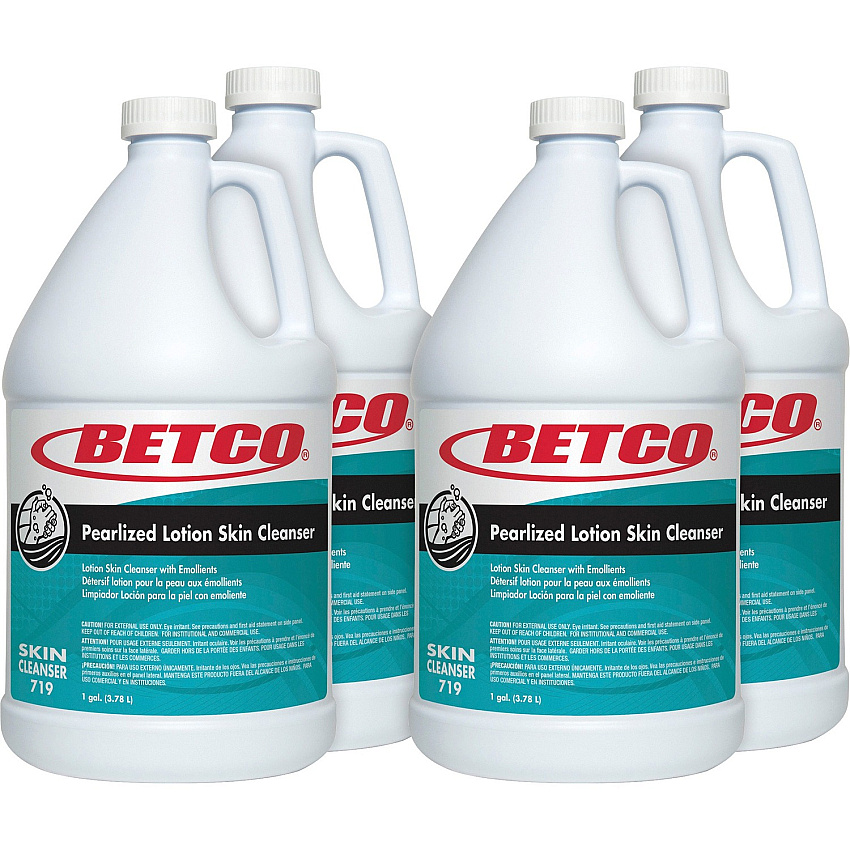 Betco Pearlized Lotion Skin Cleanser Lotion - 1 gal - Nordic Sea - Applicable on Hand - pH Balanced, Non-irritating, Moisturising, Residue-free - 4 / Carton (7190400)
