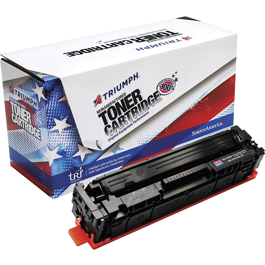 AbilityOne 7510016821306 Remanufactured CF400A (201A) Toner, 1,500 Page-Yield, Black Laser - 1500 Pages - 1 Each (6821307)