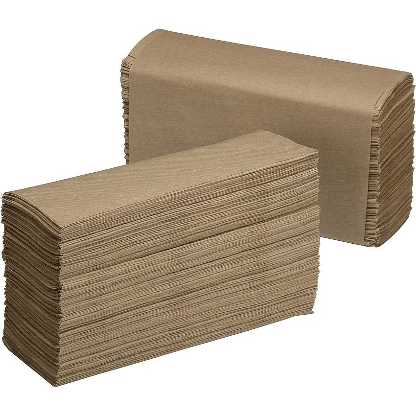 AbilityOne SKILCRAFT Multifold Paper Towels Multifold - 9.50" x 9.25" - Natural - Fiber Paper - Eco-friendly, Chlorine-free - 250 Quantity Per Pack - 4000 / Carton - TAA Compliant (2910389BX)
