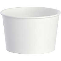 Solo 8 oz Disposable Food Containers 50.0 / Bag - Disposable - White - Polyethylene Body - 20 / Carton (VS608)