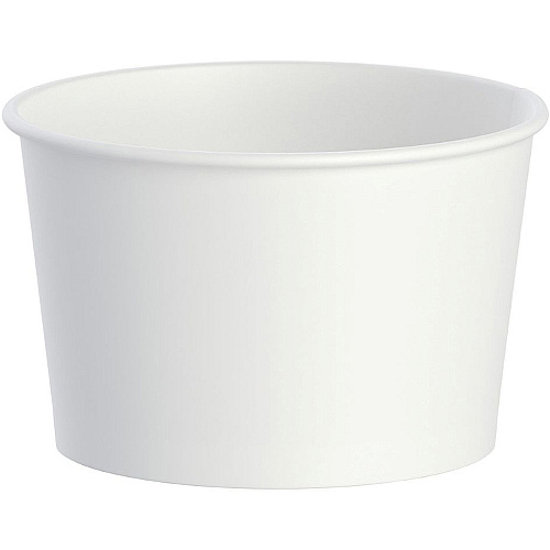 Solo 8 oz Disposable Food Containers 50.0 / Bag - Disposable - White - Polyethylene Body - 20 / Carton (VS608)