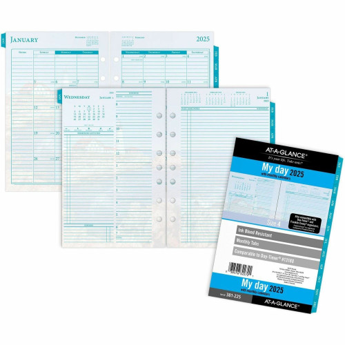 At-A-Glance Seascapes 7-ring Desk Planner Refill (381225)