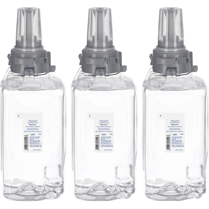 Provon ADX-12 Clear & Mild Foam Handwash Fragrance-free Scent - 1.32 quart - Pump Bottle Dispenser - Kill Germs - Hand - Moisturizing - Clear - Rich Lather, Dye-free, Bio-based - 1 Each (882103)