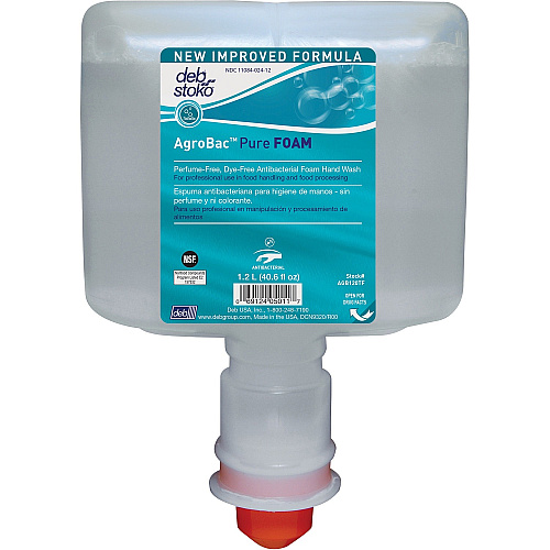 SC Johnson Antibacterial Foam Hand Soap 1.27 quart - Bacteria Remover - Hand - Antibacterial - Clear - Triclosan-free, Fragrance-free, Dye-free, Hygienic - 3 / Carton (AGB120TF)