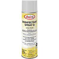 Claire Multipurpose Disinfectant Spray Ready-To-Use - 17 fl oz (0.5 quart) - Lemon Scent - Antibacterial - Yellow - 12 / Carton (C1002)