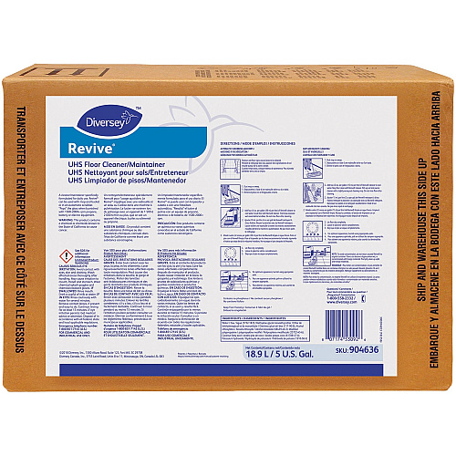 Diversey Floor Cleaner/Maintainer 640 fl oz (20 quart) - Sweet Scent - Fast Acting, Quick Drying - Pink - 1 Each (904636)