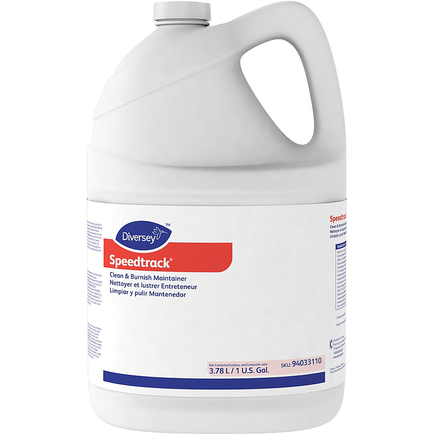 Diversey Speedtrack Clean/Burnish Maintainer 128 fl oz (4 quart) - Quick Drying, Fragrance-free - White - 4 / Carton (94033110)