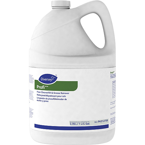 Diversey Profi Floor Cleaner/Grease Remover 128 fl oz (4 quart) - Surfactant Scent - Solvent-free, pH Neutral, Butyl-free - White - 4 / Carton (94512759)