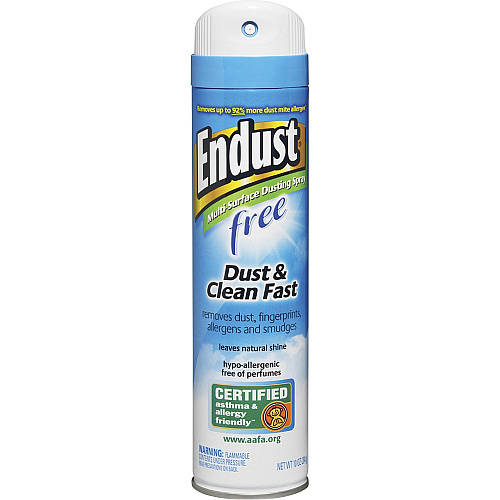 Diversey ENDUST Free Dusting & Cleaning Spray Ready-To-Use - 10.02 oz (0.63 lb) - Hypoallergenic, Fragrance-free, Easy to Use - Clear - 1 Each (CB507501)