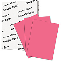 Springhill Multipurpose Cardstock - Cherry 92 Brightness - Letter - 8 1/2" x 11" - 110 lb Basis Weight - Smooth - Cherry - 250 / Pack (075300)