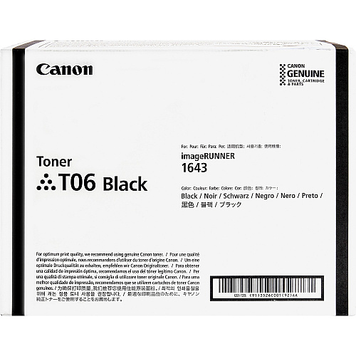 Canon T06 Original Laser Toner Cartridge - Black - 1 Each