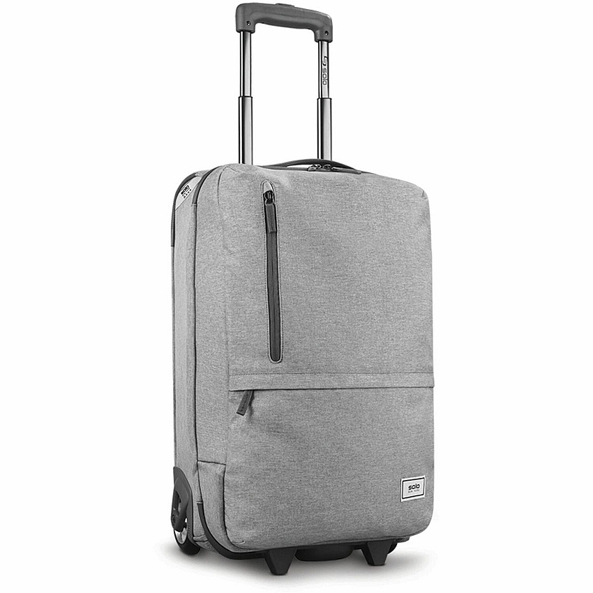 Solo Re:treat Travel/Luggage Case (Carry On) Travel Essential - Gray Handle - 22" Height x 14" Width x 7" Depth - 1 Each (UBN91410)
