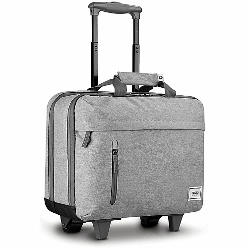 Solo Re:start Travel/Luggage Case for 15.6" Notebook - Gray Handle - 14" Height x 16" Width x 6" Depth - 1 Each (UBN91510)